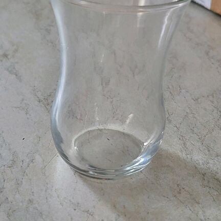 Turkish tea glasses, set of 6, glass
