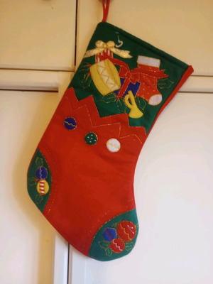 Christmas stocking new made of felt fabric