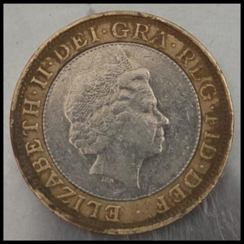 Two Pounds 2000 British coin, technology theme