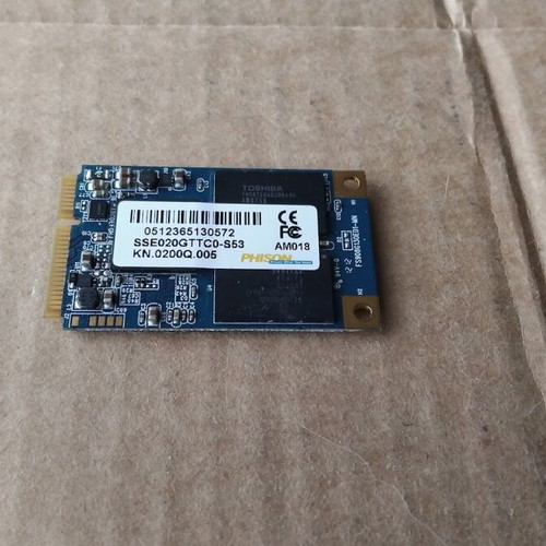 Phison Mini PCI-E SATA 20GB Solid State Drive SSD used