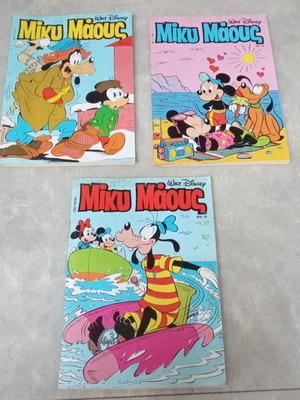 Collectible Mickey Mouse magazines pack 3 issues and Pop and Rock 6 issues used