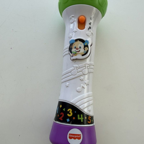 Fisher Price educational microphone used, interactive learning toy