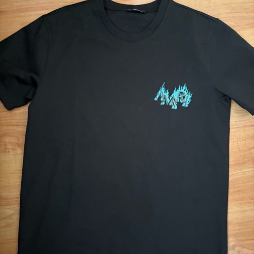 Amiri flames t-shirt new, black, size M