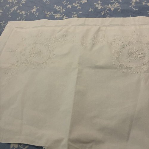 Vintage pillowcases 60x80 with handmade embroidery like new