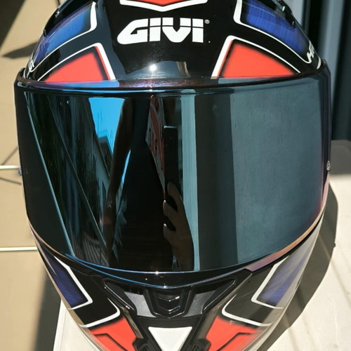 Givi H50.6 Sport helmet like new, Deep Blue/Red, size 56 small