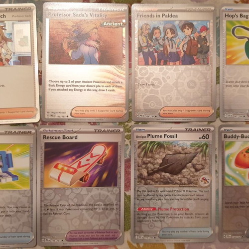 Trainer Holo Cards new, set of 8 Pokemon TCG