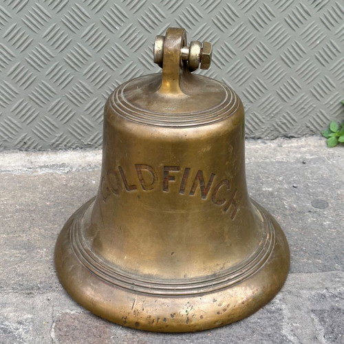 Bronze nautical bell used Goldfinch 29x28 cm