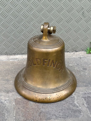 Bronze nautical bell used Goldfinch 29x28 cm