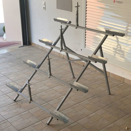 Bicycle rack used, metal, four-position