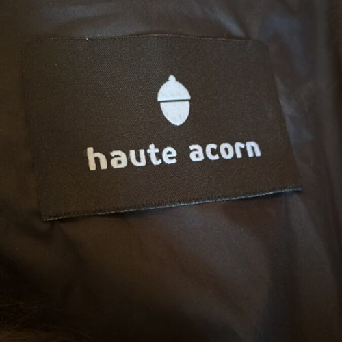 Women's fur coat Haute Acorn size M like new, gray and silver