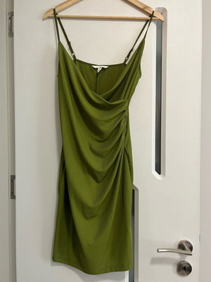 green satin dress formal Light Green Satin Sleeveless A-line High Slit Charming Prom Dresses, CP1058