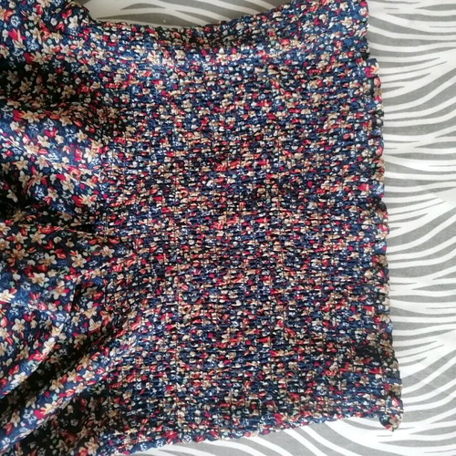 Printed blouse with flowers Pink Woman size M like new