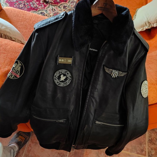 Harley Davidson leather jacket retro new unworn