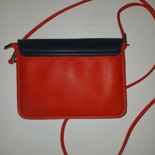 Mini Mouse crossbody bag like new, red with leather strap