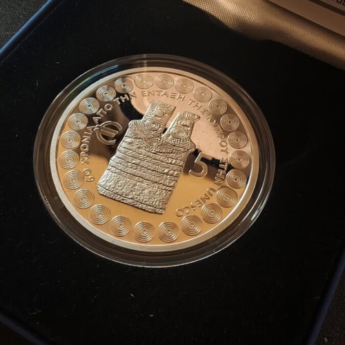 Cyprus 5 Euro 2021 Silver Proof Coin 60 Years UNESCO