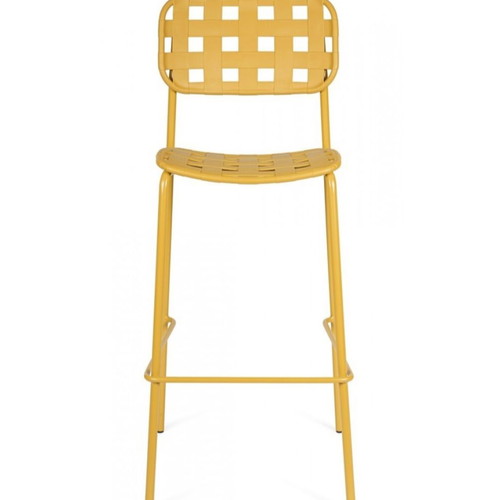 Clover metal yellow outdoor stool new