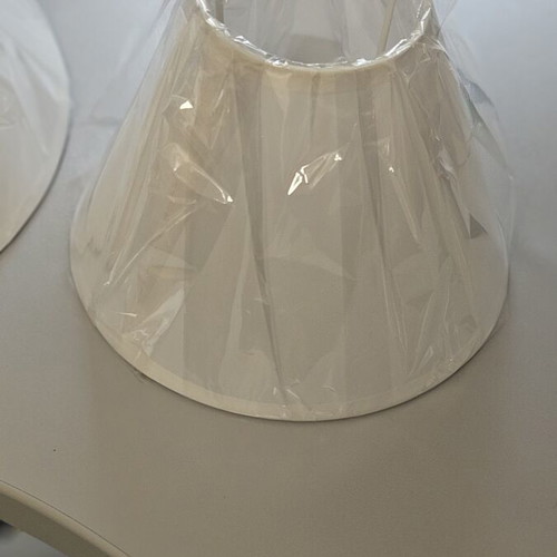 White lampshade for E27/E14 lamp, diameter 18cm, new