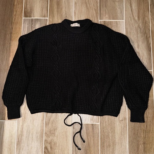 Zini sweater like new, thick, black, one size