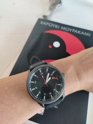 Sport unisex wristwatch 40mm black dial used