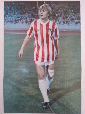 Lajos Detari photograph used, Olympiakos