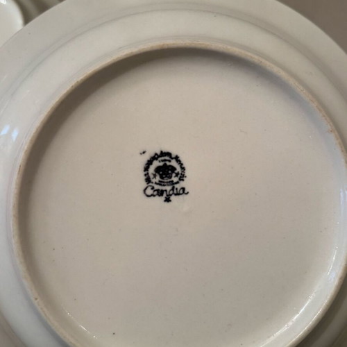 Candia porcelain deep plates used, pack of 6