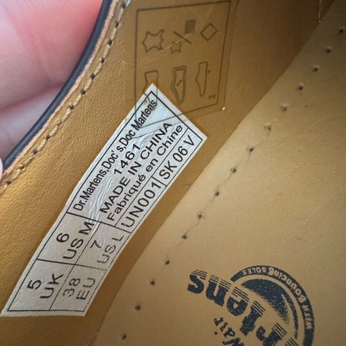 Dr. Martens 1461 smooth leather oxford shoes like new, size 38