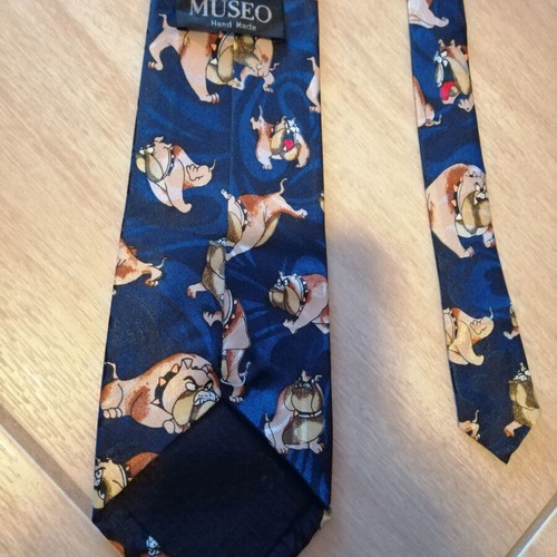 Museo Bulldog Tie used, handmade
