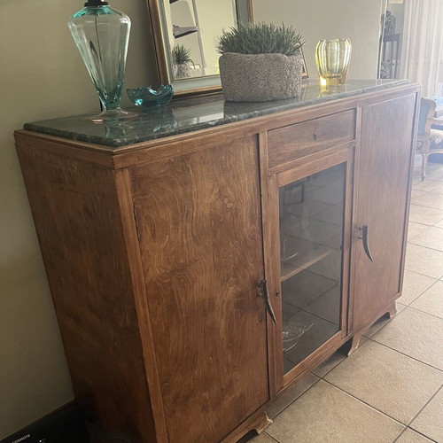 Art Deco buffet with marble top used