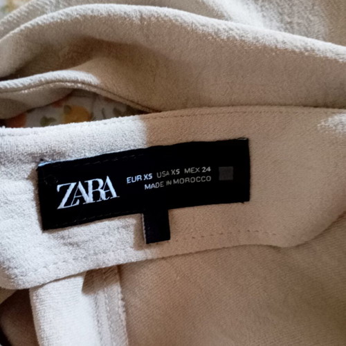 Zara maxi dress beige size S like new, elastic