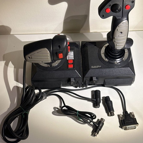 Squadron Commander Quickshot QS-202 vintage joystick like new for Windows 95