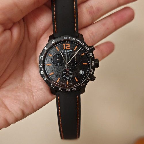 Tissot 1853 Chronograph μαύρο πορτοκαλί Swiss Made καινούργιο