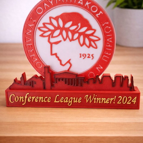 3D Printed Olympiacos Decorative 20cm New
