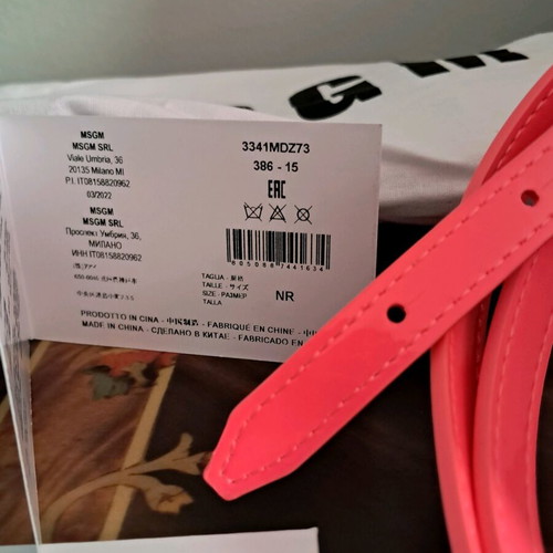 MSGM Tote Bag new, fuchsia synthetic material
