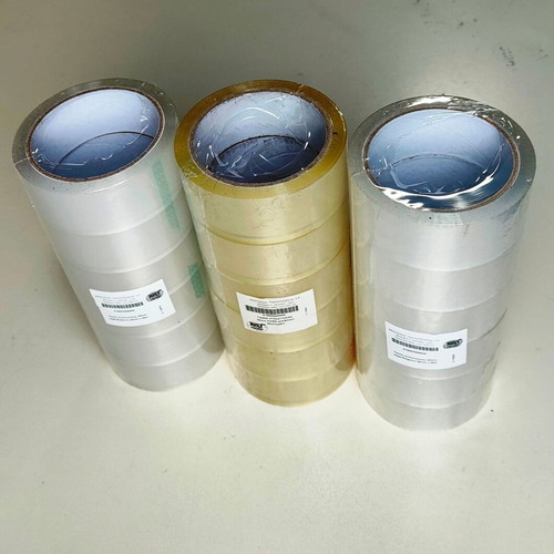 JustNote packing tape set 18 pieces 38mm x 66m new transparent