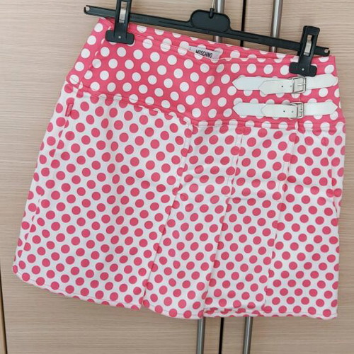 Vintage Moschino skirt like new, white and pink