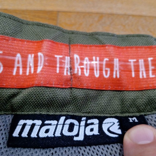 Maloja VentM Mountain Bike Shorts, Size M, Green and Orange
