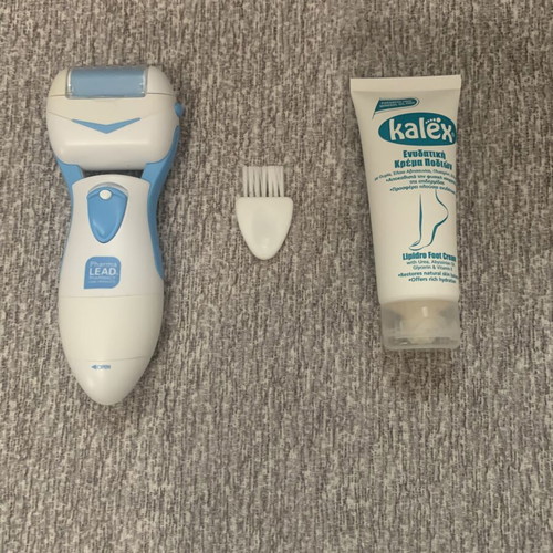 Waterproof electric foot file set new with foot cream and cleaning brush