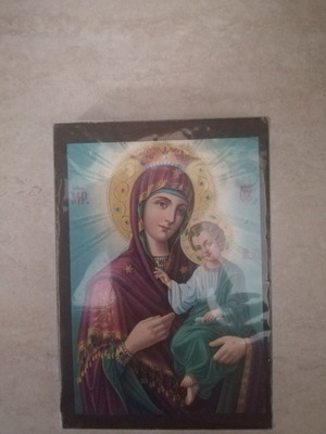 Wooden icon of Panagia 16x13 new