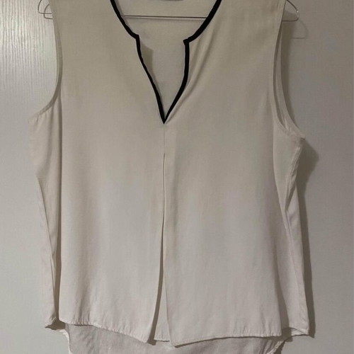 Top Mango Suit Collection white with dark blue details, new, size S