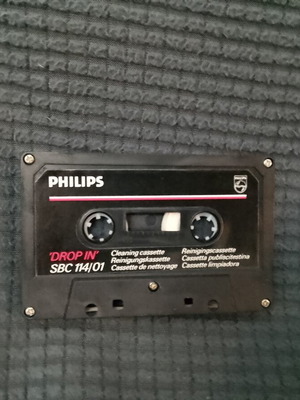 Philips SBC 114/01 cassette head cleaner used