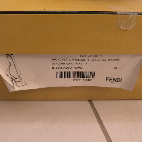 Fendi women's sock ankle boots size 40, dark blue