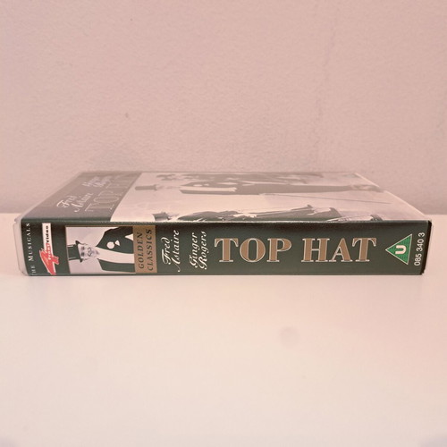 Top Hat VHS video cassette used, comedy romantic