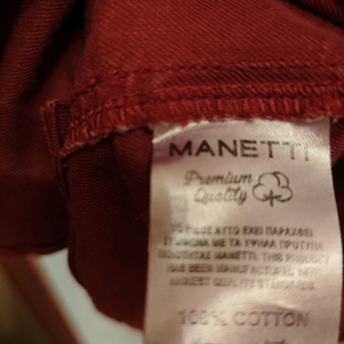 Manetti Men's Long-Sleeve Shirt Like New, Red, Size M