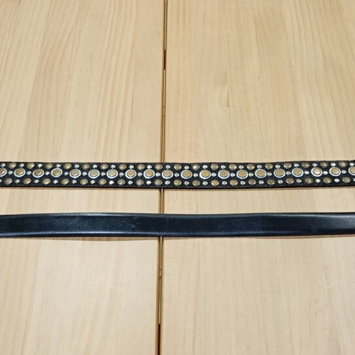 Men's leather belts large size like new, pack of two, black