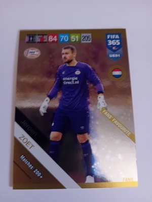 Panini FIFA 365 2019 Zoet card like new