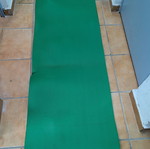 Exercise yoga mat green, like new