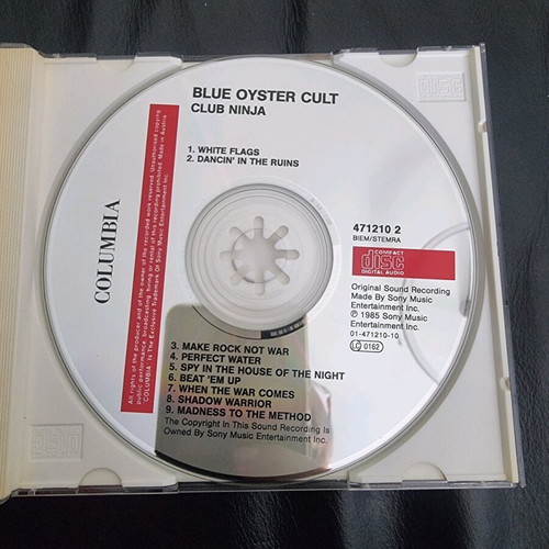 Blue Oyster Cult Club Ninja CD used, metal