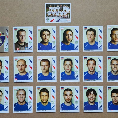 Panini World Cup 2006 Serbia Montenegro sticker set