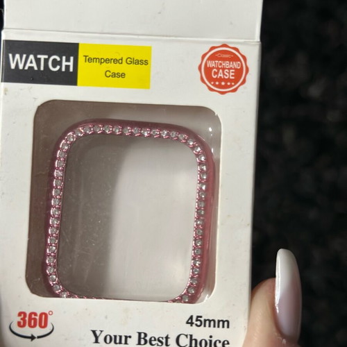 Sonique Plastic Case Pink Gold for Apple Watch 45mm New