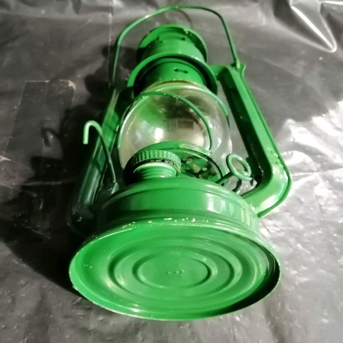 Vintage storm lantern used, restored from 1970